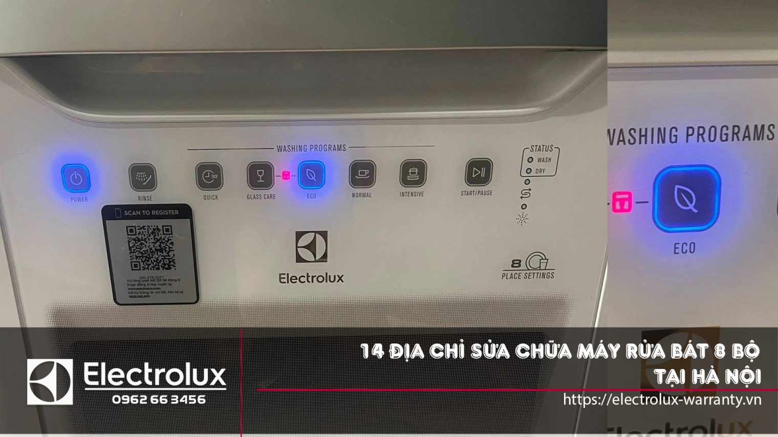 Sửa chữa máy rửa bát Electrolux 8 bộ tại Hà Nội
