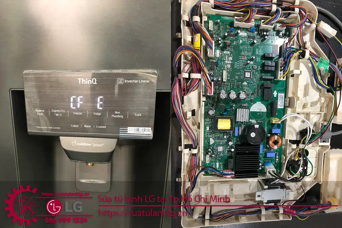 Efficient LG refrigerator control board repair and troubleshooting services in Ho Chi Minh City for optimal appliance performance.