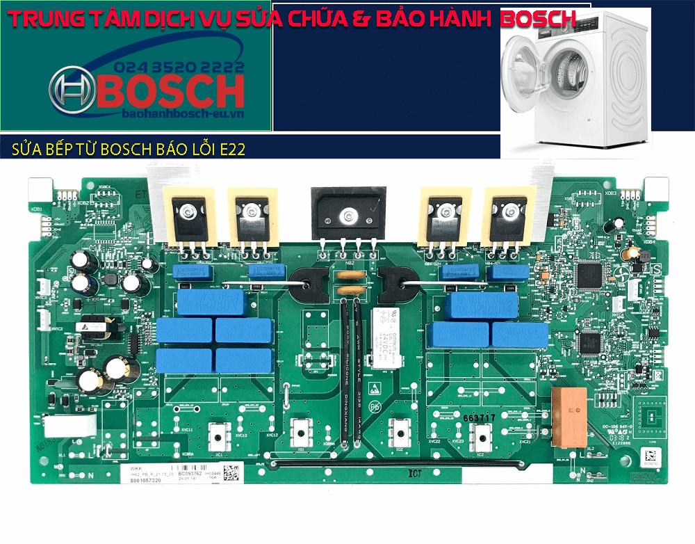 bếp từ Bosch báo lỗi E22