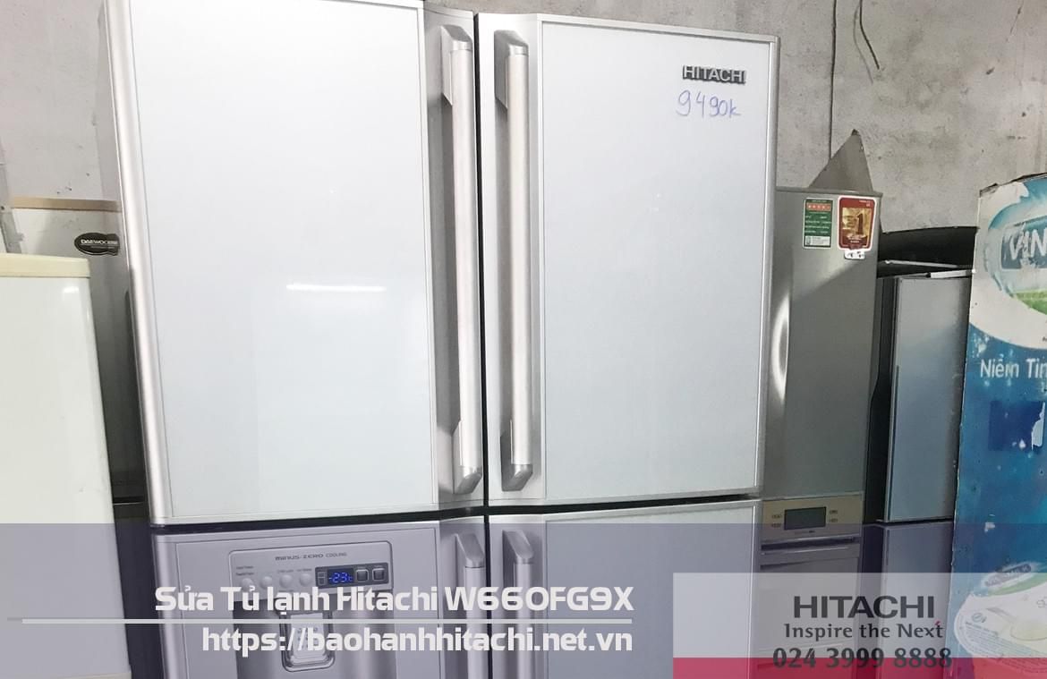 Tủ lạnh Hitachi W60FG9X chính hãng, dung tích lớn, công nghệ tiết kiệm điện, bảo hành Hitachi tại Vietnam, phù hợp gia đình và văn phòng.