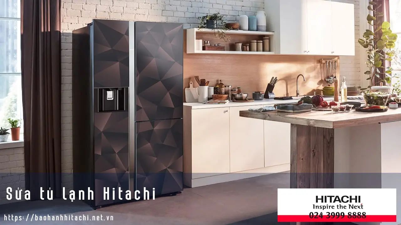 Đời sống hàng ngày, tủ lạnh Hitachi hiện đại trong căn bếp tối giản, vẻ đẹp và công nghệ cao cấp, bảo hành Hitachi uy tín, dịch vụ chuyên nghiệp, đảm bảo an toàn thực phẩm cho gia đình.